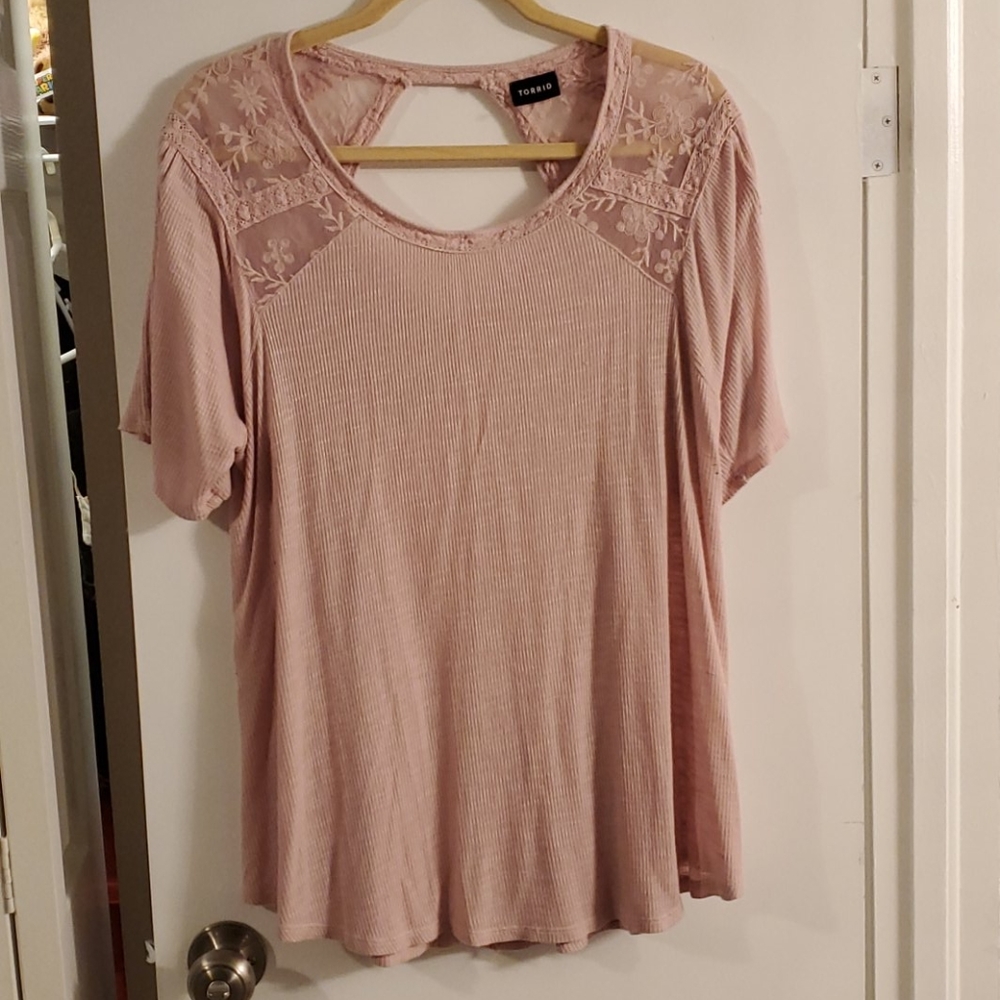 Torrid pink Heather top